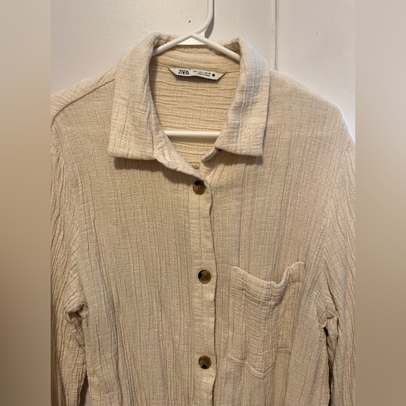 Zara oversized textured overshirt - Picture 4 of 10